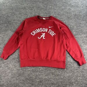 Alabama Crimson Tide Shirt Mens Extra Large Red Nike Therma Fit Crewneck
